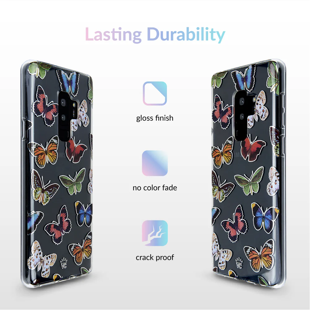 Vintage Butterfly Samsung Galaxy Clear Case - Image 16