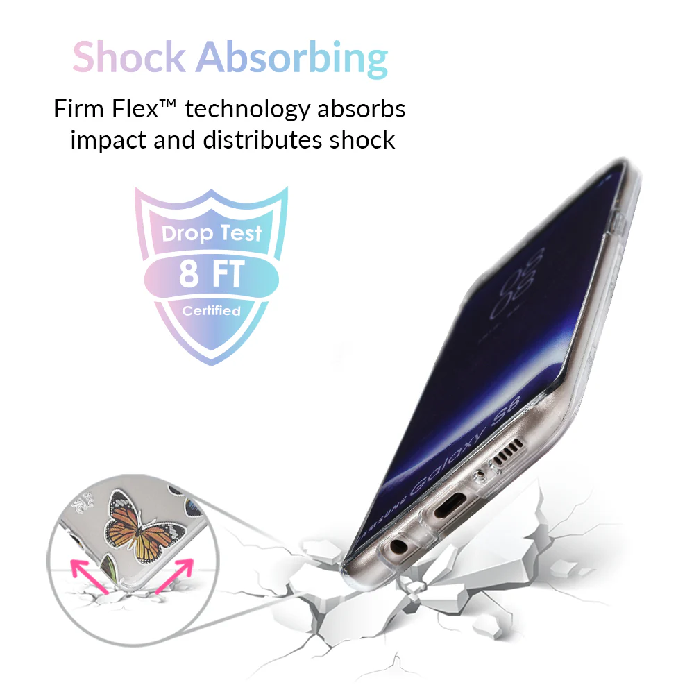 Vintage Butterfly Samsung Galaxy Clear Case - Image 3