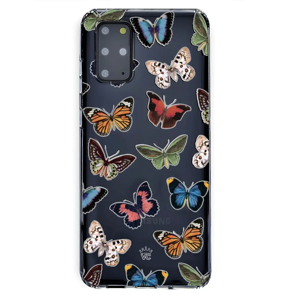 Vintage Butterfly Samsung Galaxy Clear Case - Image 46