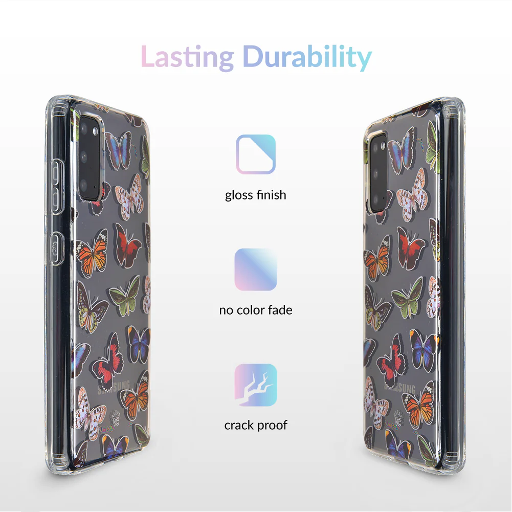 Vintage Butterfly Samsung Galaxy Clear Case - Image 54