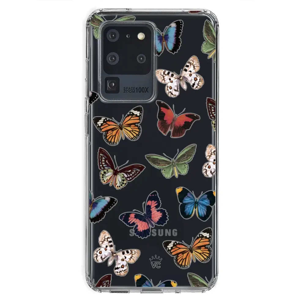 Vintage Butterfly Samsung Galaxy Clear Case - Image 56