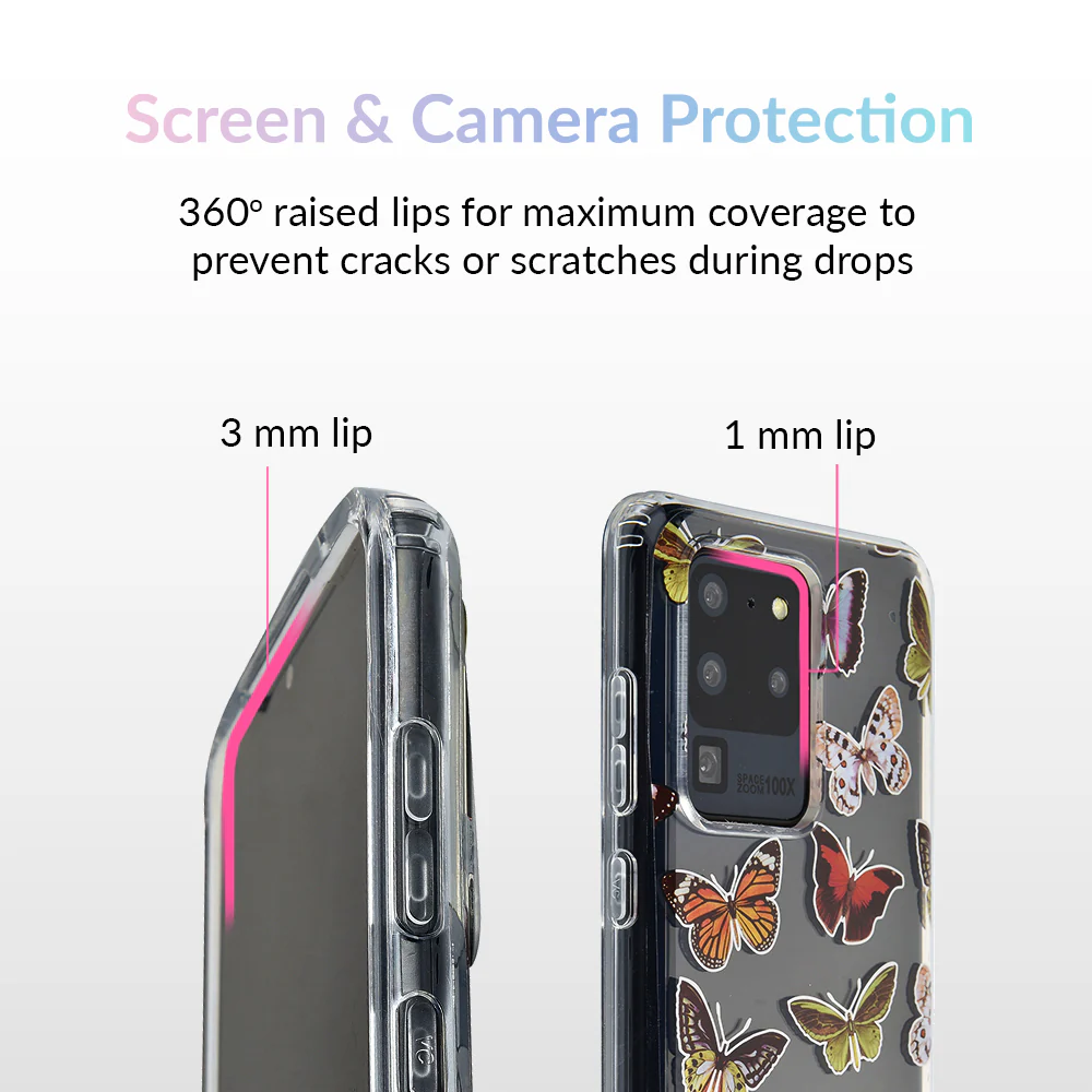 Vintage Butterfly Samsung Galaxy Clear Case - Image 57