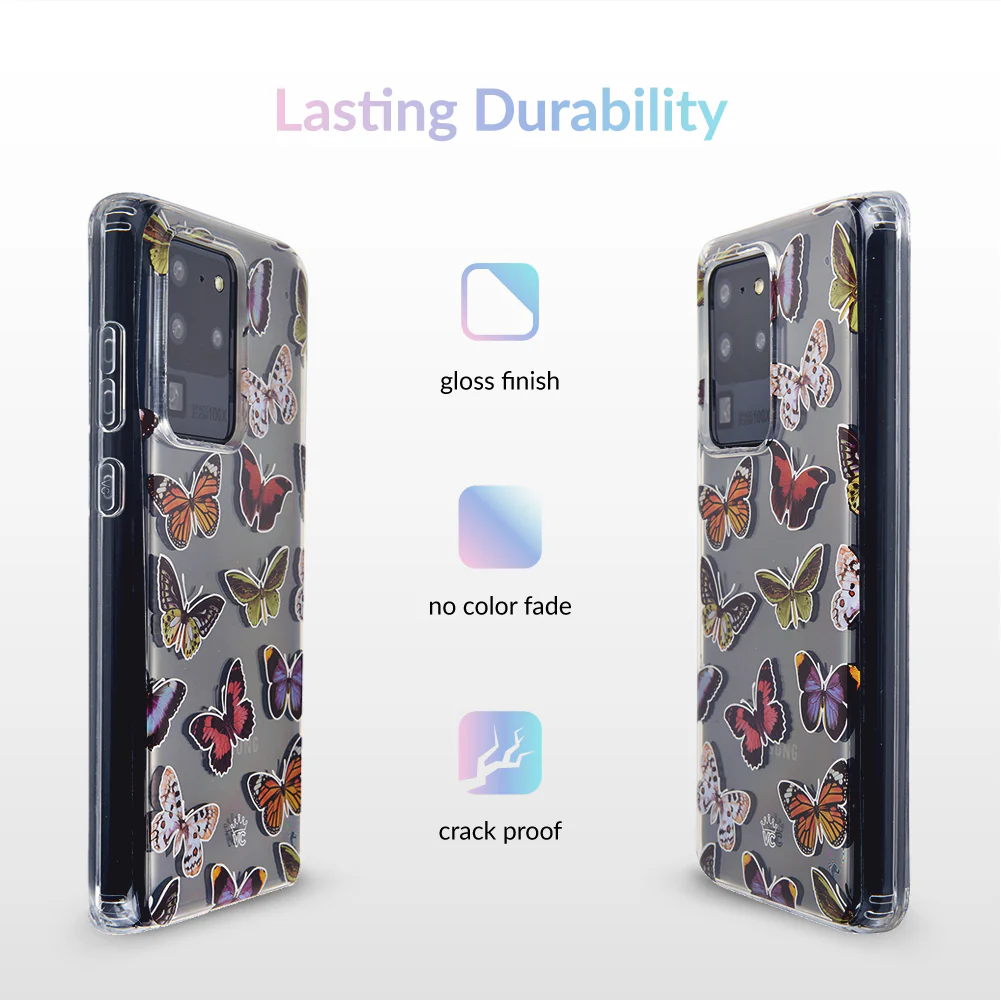 Vintage Butterfly Samsung Galaxy Clear Case - Image 59