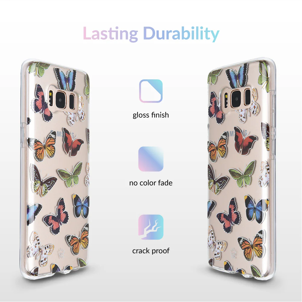 Vintage Butterfly Samsung Galaxy Clear Case - Image 8