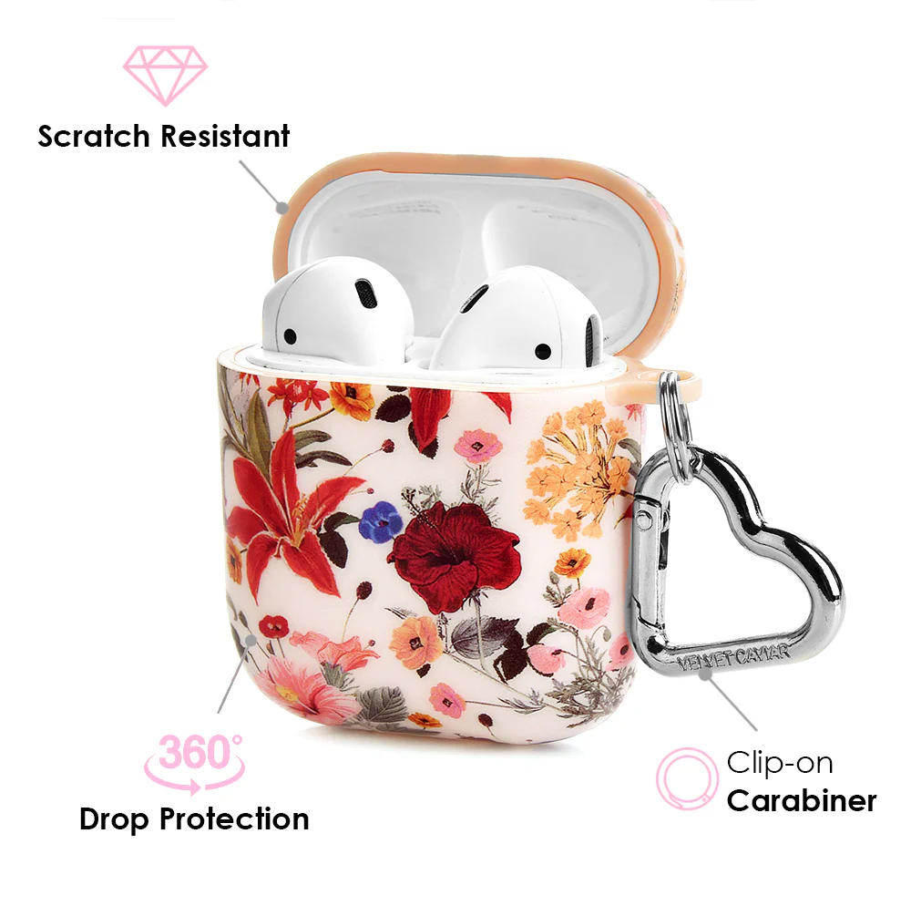Vintage Floral AirPods Case - Image 3
