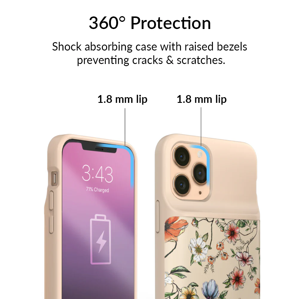 Vintage Floral iPhone Charging Case - Image 16