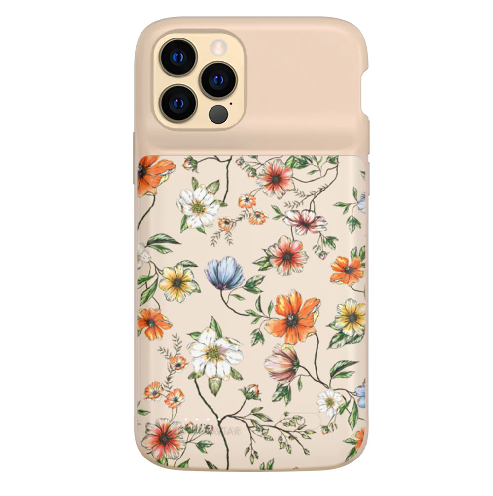 Vintage Floral iPhone Charging Case - Image 31