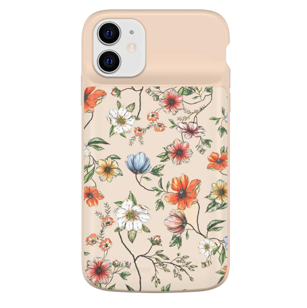 Vintage Floral iPhone Charging Case - Image 37