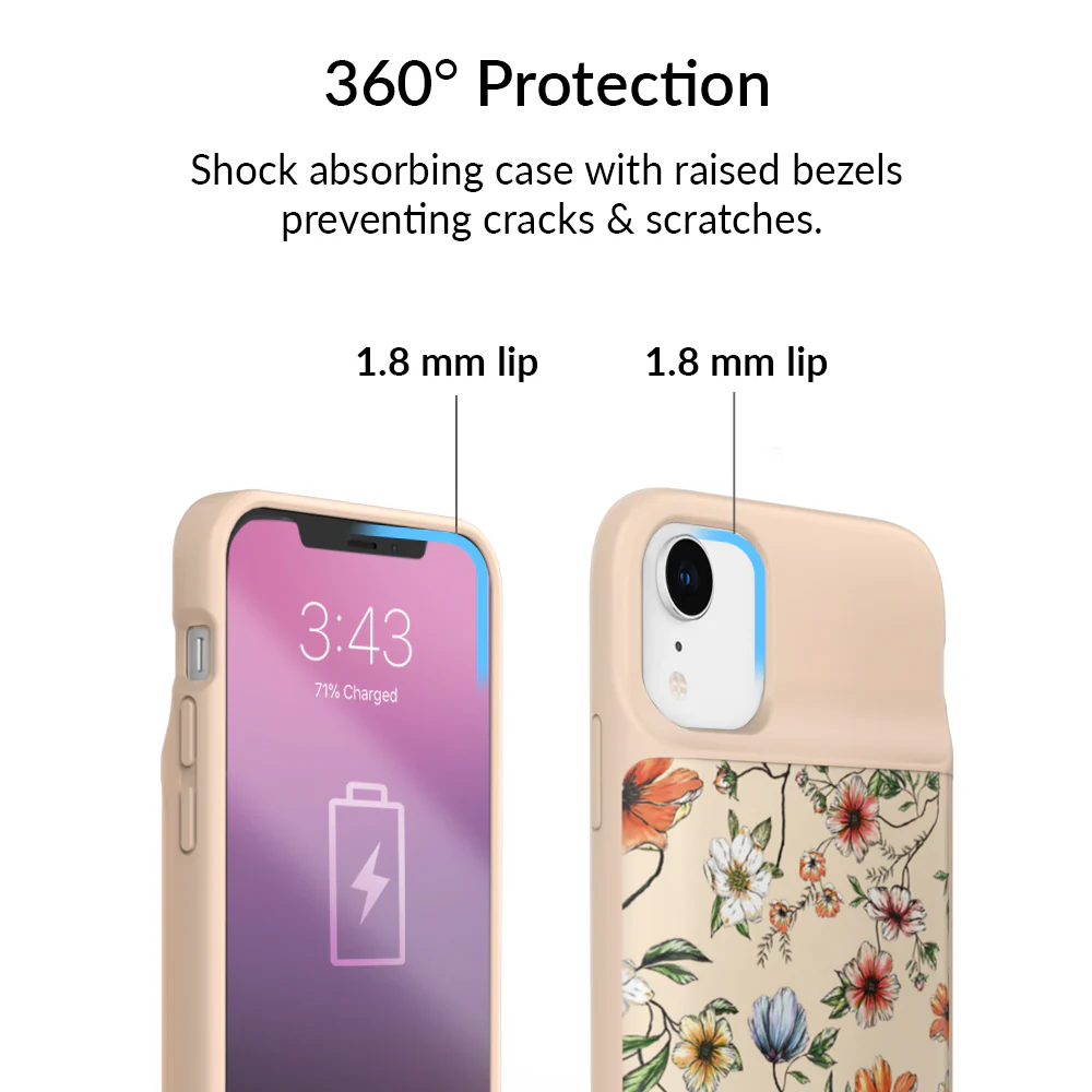 Vintage Floral iPhone Charging Case - Image 46