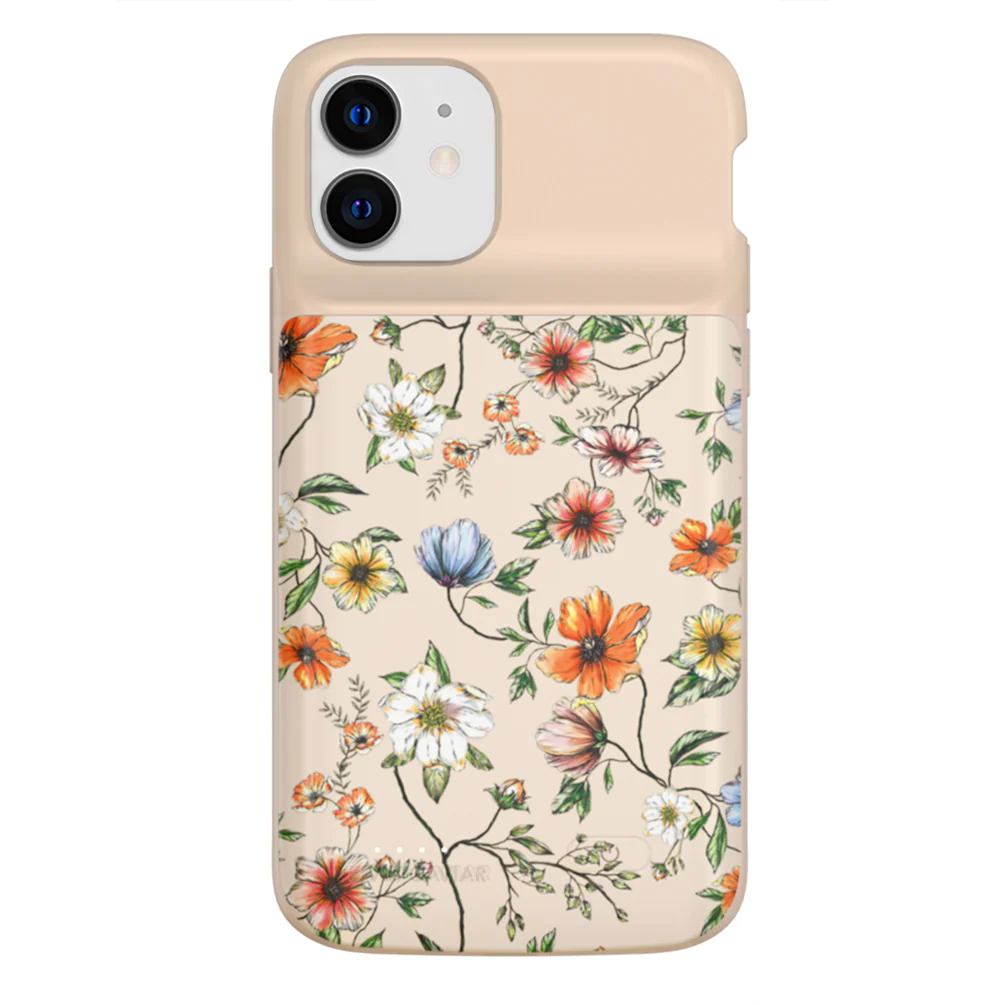 Vintage Floral iPhone Charging Case - Image 49