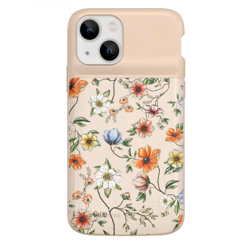 Vintage Floral iPhone Charging Case - Image 67