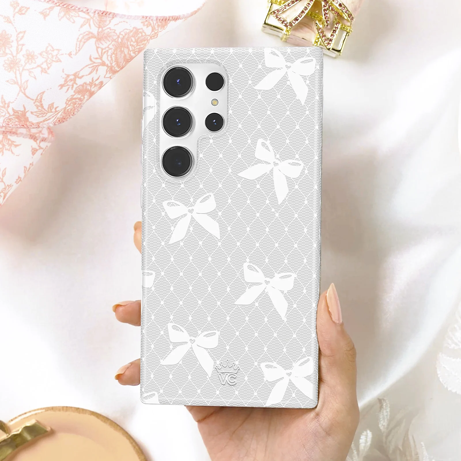 Vintage Lace Bows Samsung Case - Image 58