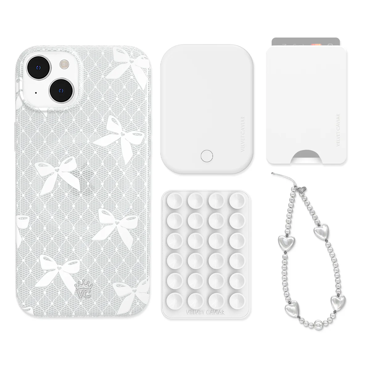 Vintage Lace Bows iPhone Bundle Set - Wallet - Image 12