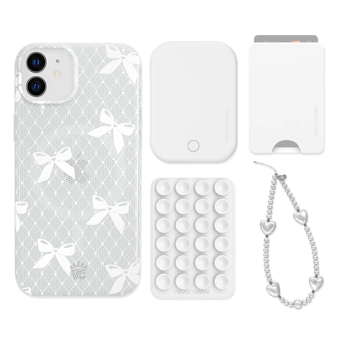 Vintage Lace Bows iPhone Bundle Set - Wallet - Image 13