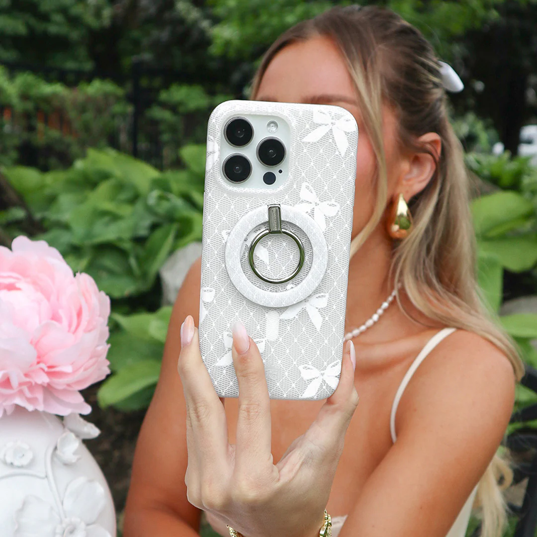 Vintage Lace Bows iPhone Case - Image 68