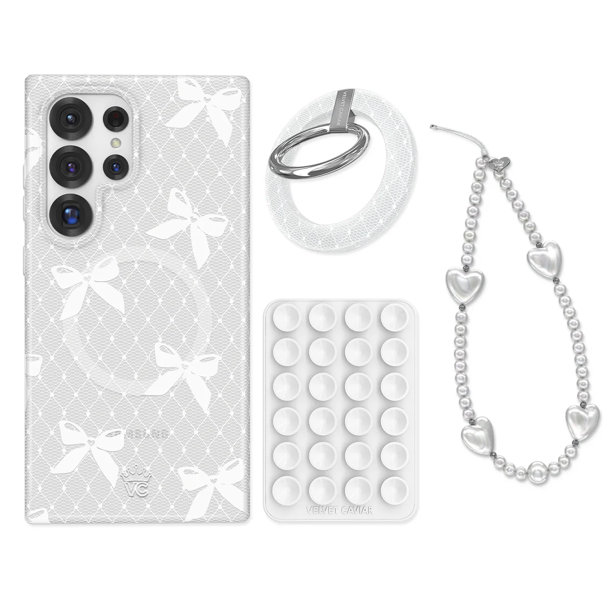 Vintage Lace Bows Samsung Bundle Set - Image 3