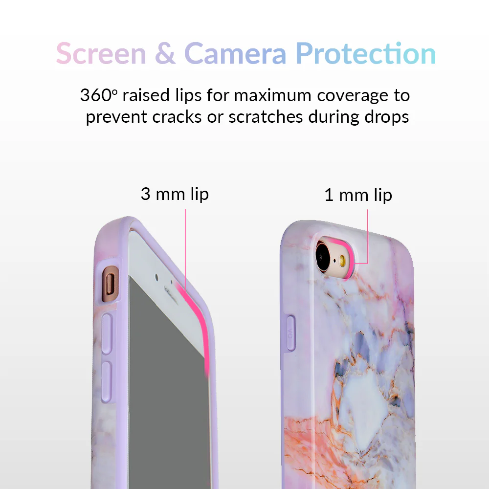 Violet Sky Marble iPhone Case - Image 3