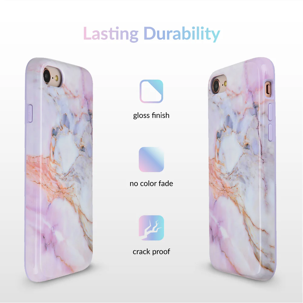 Violet Sky Marble iPhone Case - Image 5