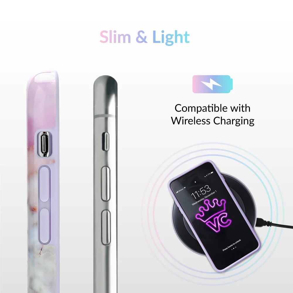 Violet Sky Marble iPhone Case - Image 6