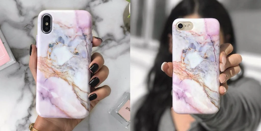Violet Sky Marble iPhone Case - Image 93