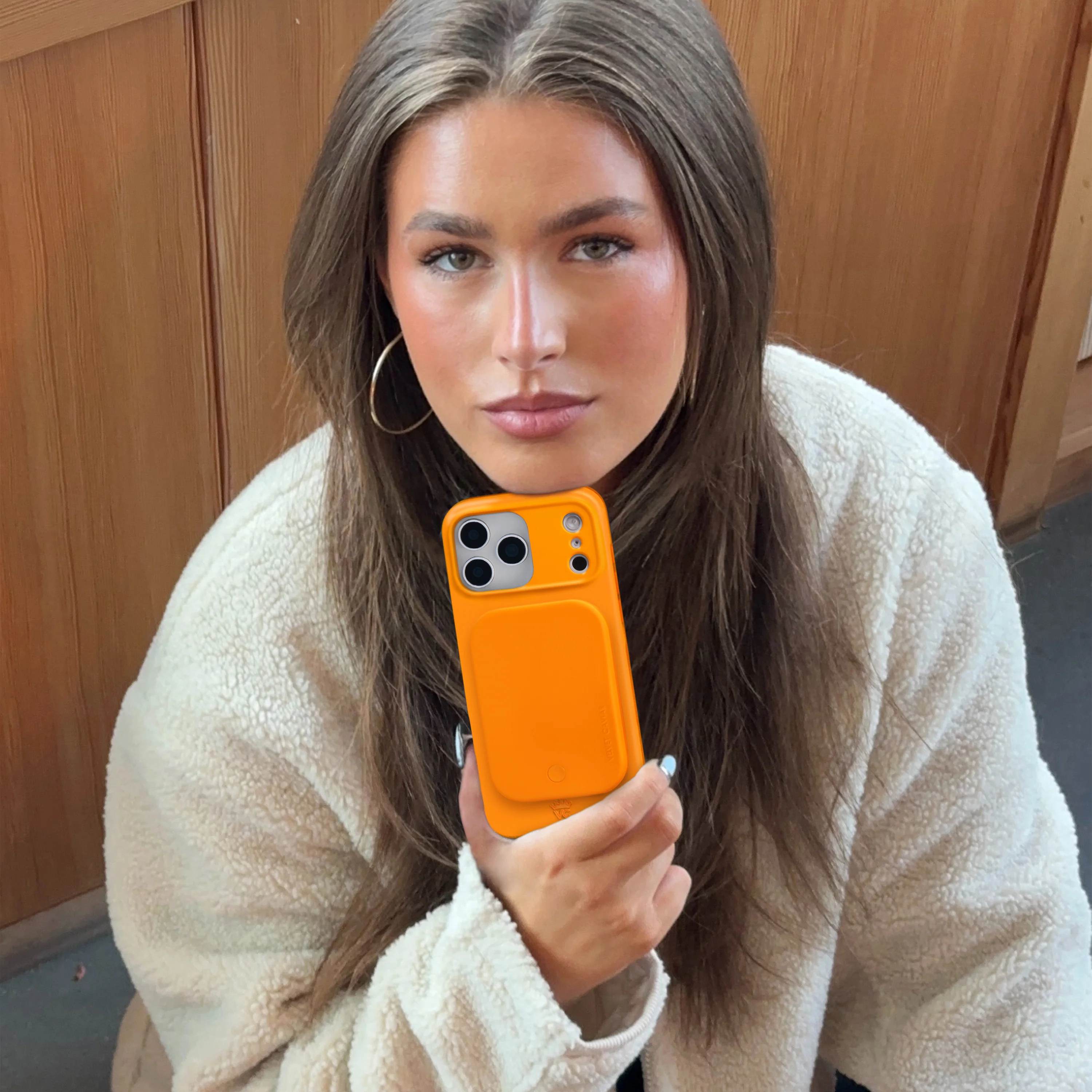 Pumpkin Spice Orange MagSafe Battery Power Pack - Image 2