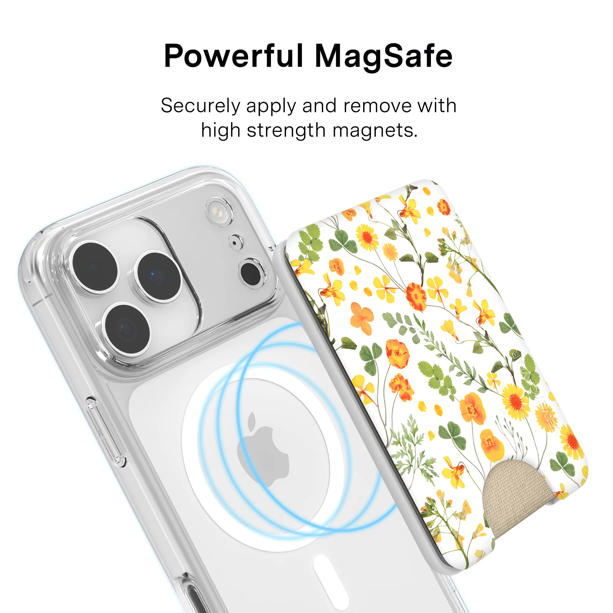Whimsical Floral MagSafe Wallet - Image 3