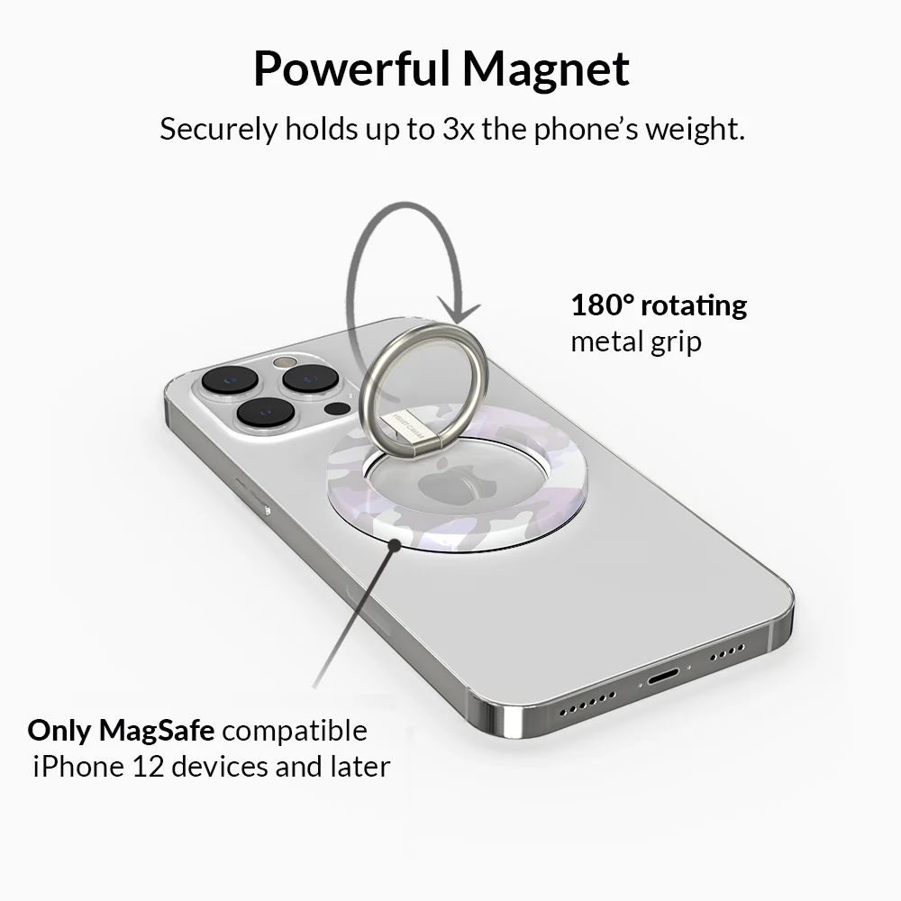 White Camo MagSafe Grip Ring - Image 2