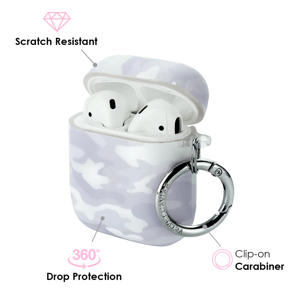 White Clouds Camo Airpods Case - Image 3