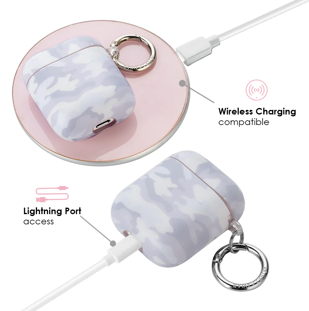 White Clouds Camo Airpods Case - Image 4