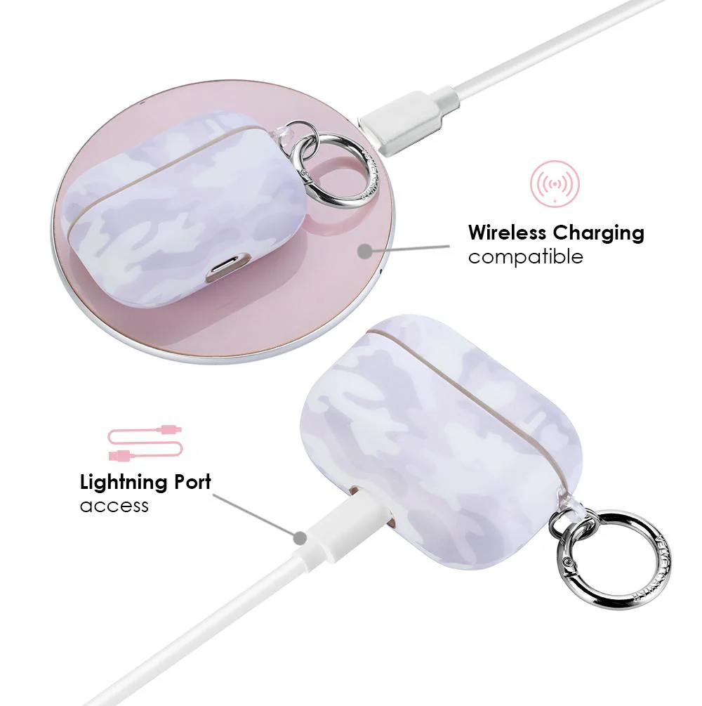 White Clouds Camo Airpods Case - Image 8