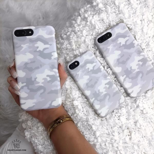 White Clouds Camo iPhone Case - Image 33