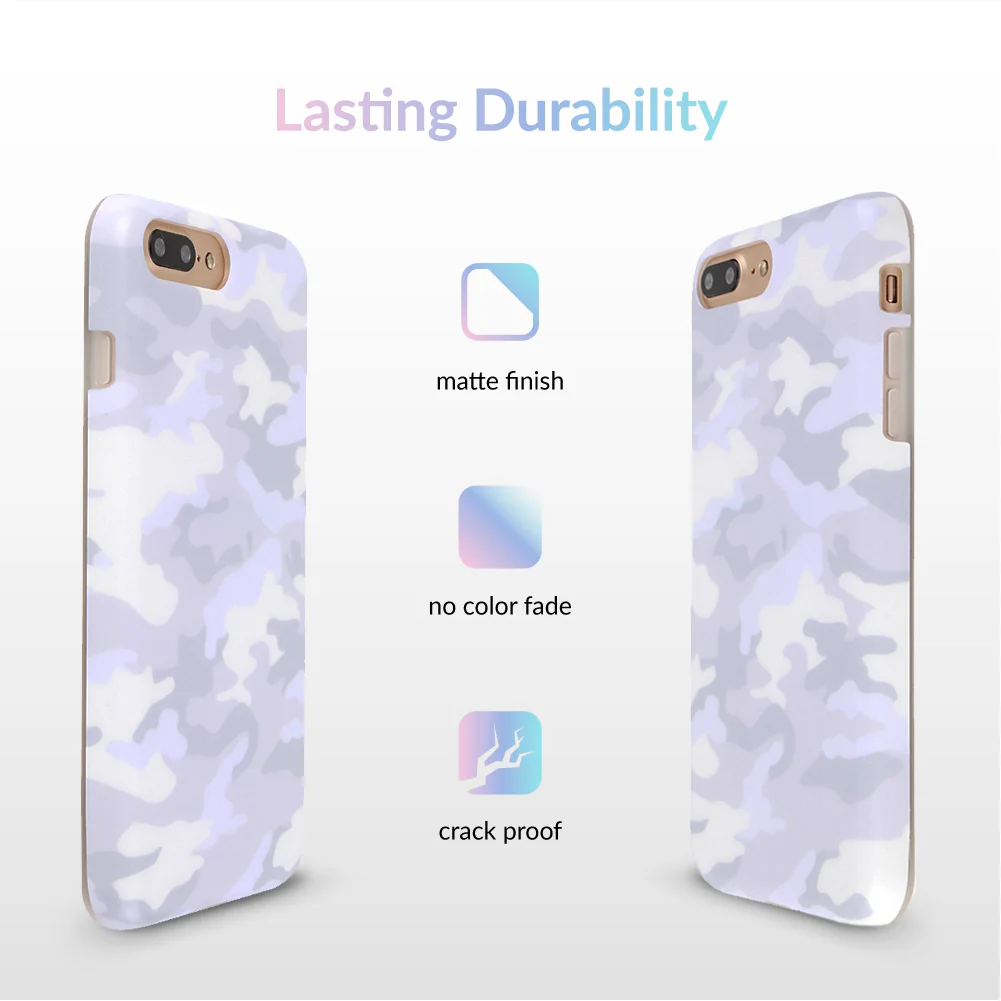 White Clouds Camo iPhone Case - Image 45