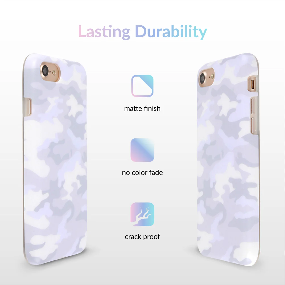 White Clouds Camo iPhone Case - Image 5