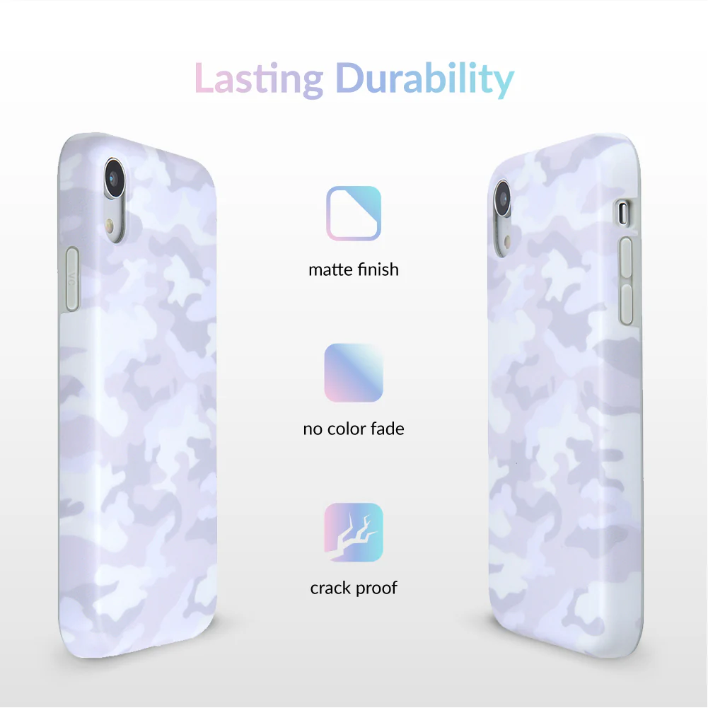 White Clouds Camo iPhone Case - Image 59