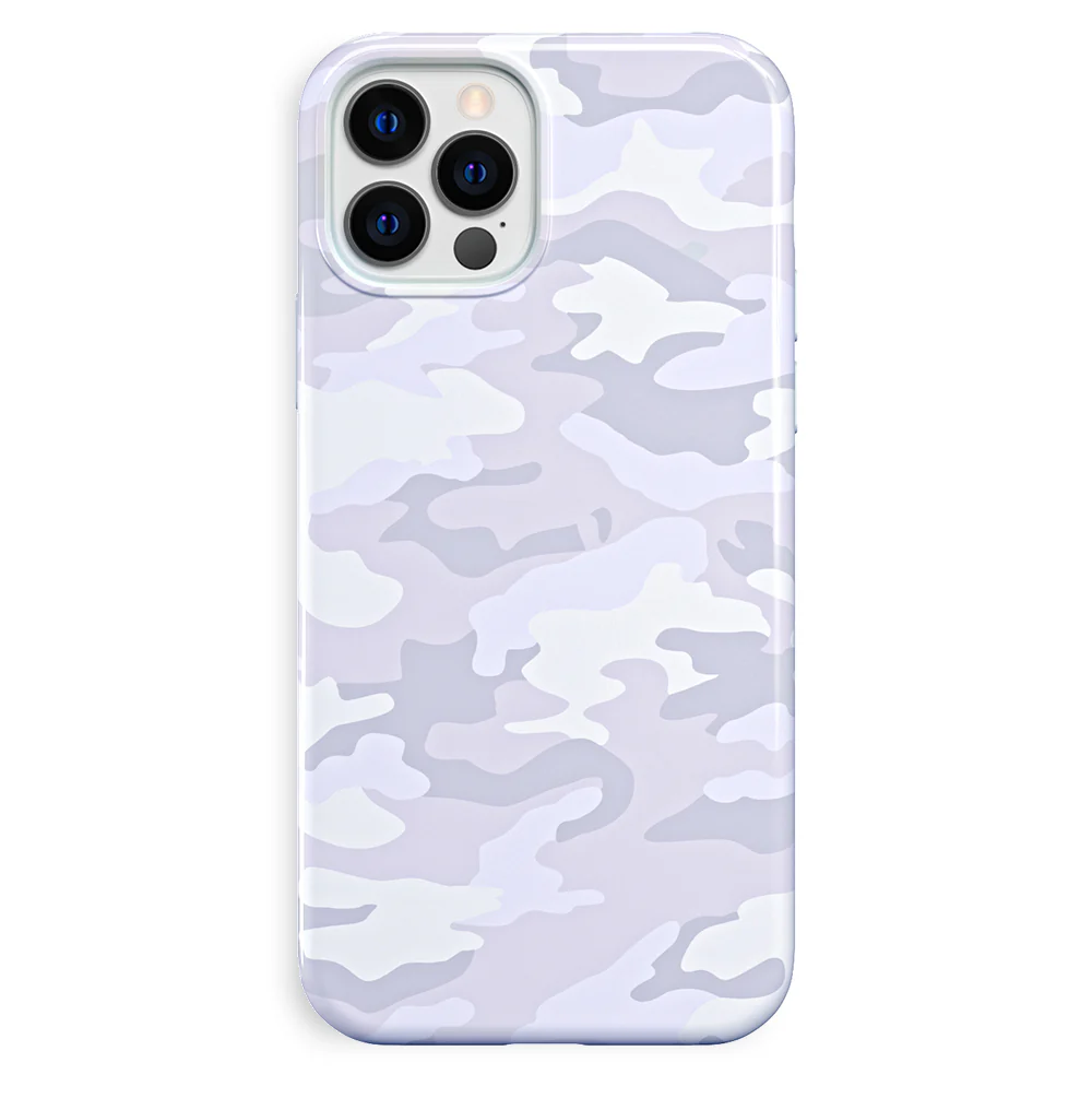 White Clouds Camo iPhone Case - Image 77
