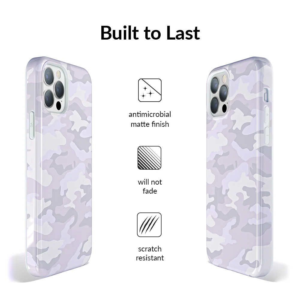 White Clouds Camo iPhone Case - Image 80