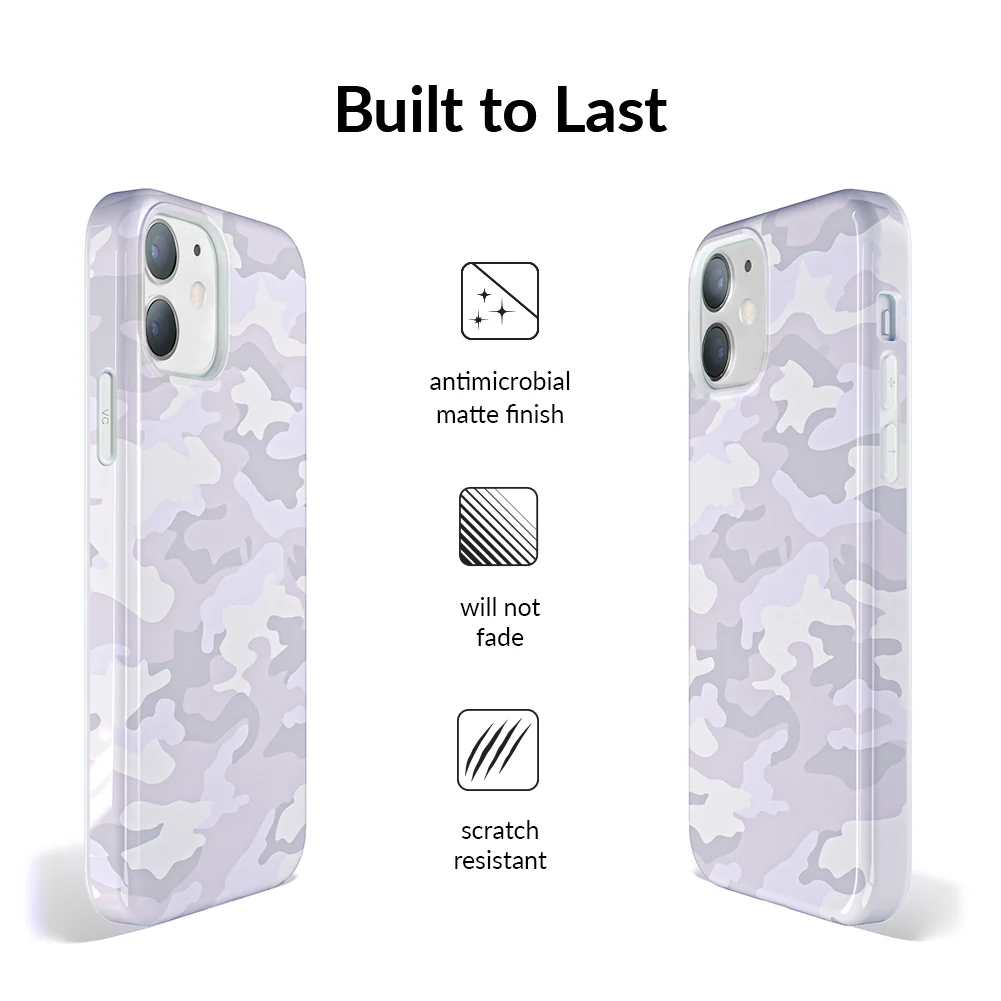 White Clouds Camo iPhone Case - Image 90