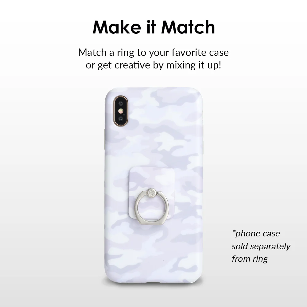 White Clouds Camo Phone Ring - Image 2