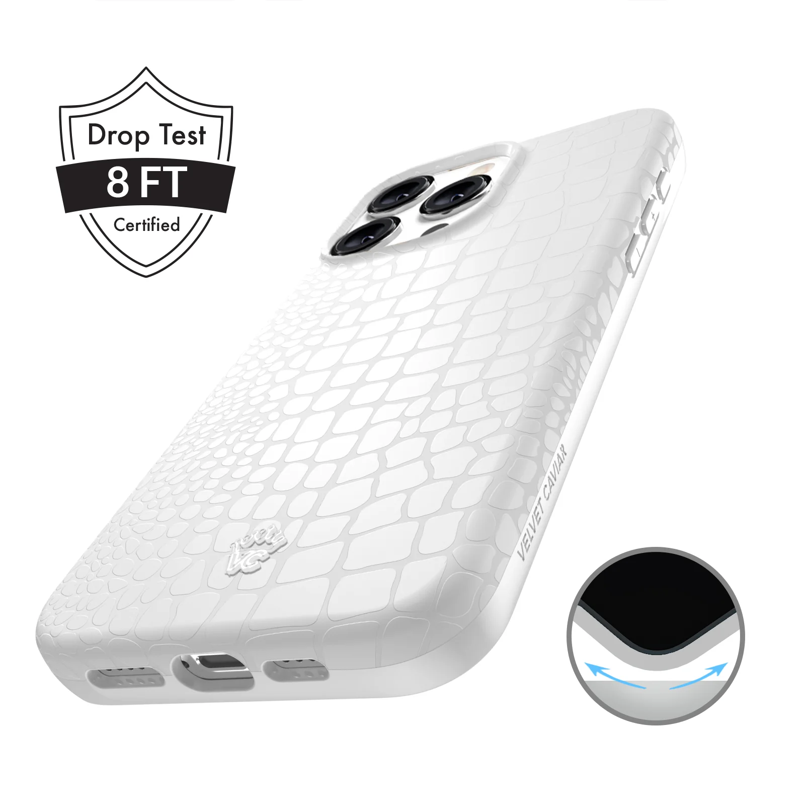 White Croc iPhone Case - Image 113