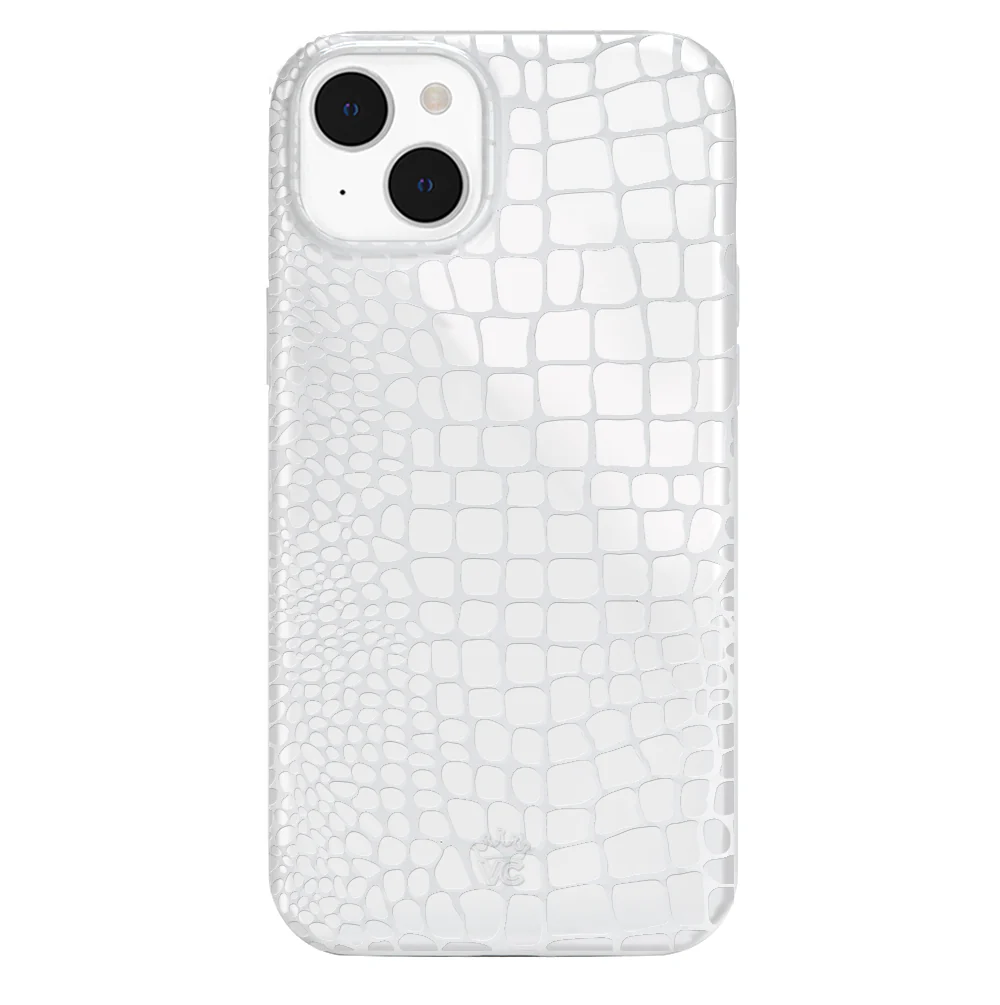 White Croc iPhone Case - Image 19