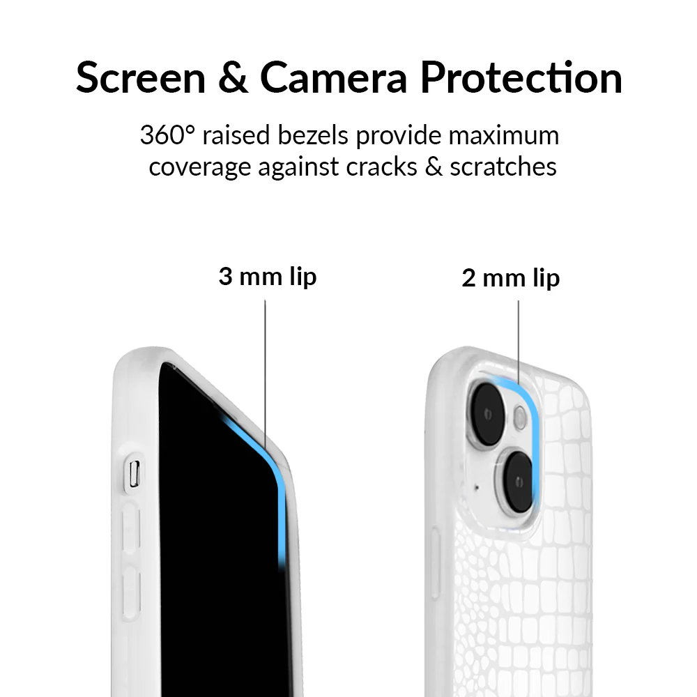 White Croc iPhone Case - Image 21