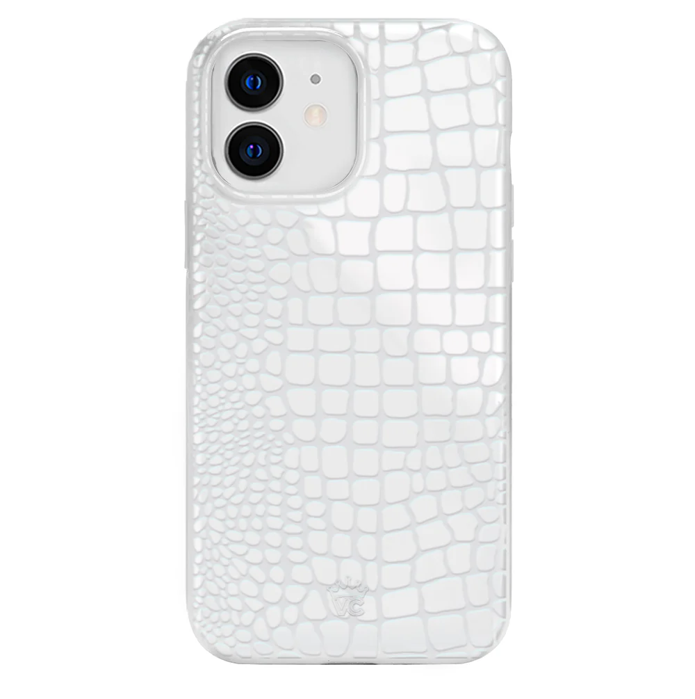 White Croc iPhone Case - Image 55