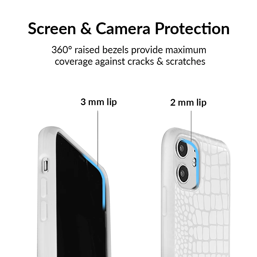 White Croc iPhone Case - Image 75