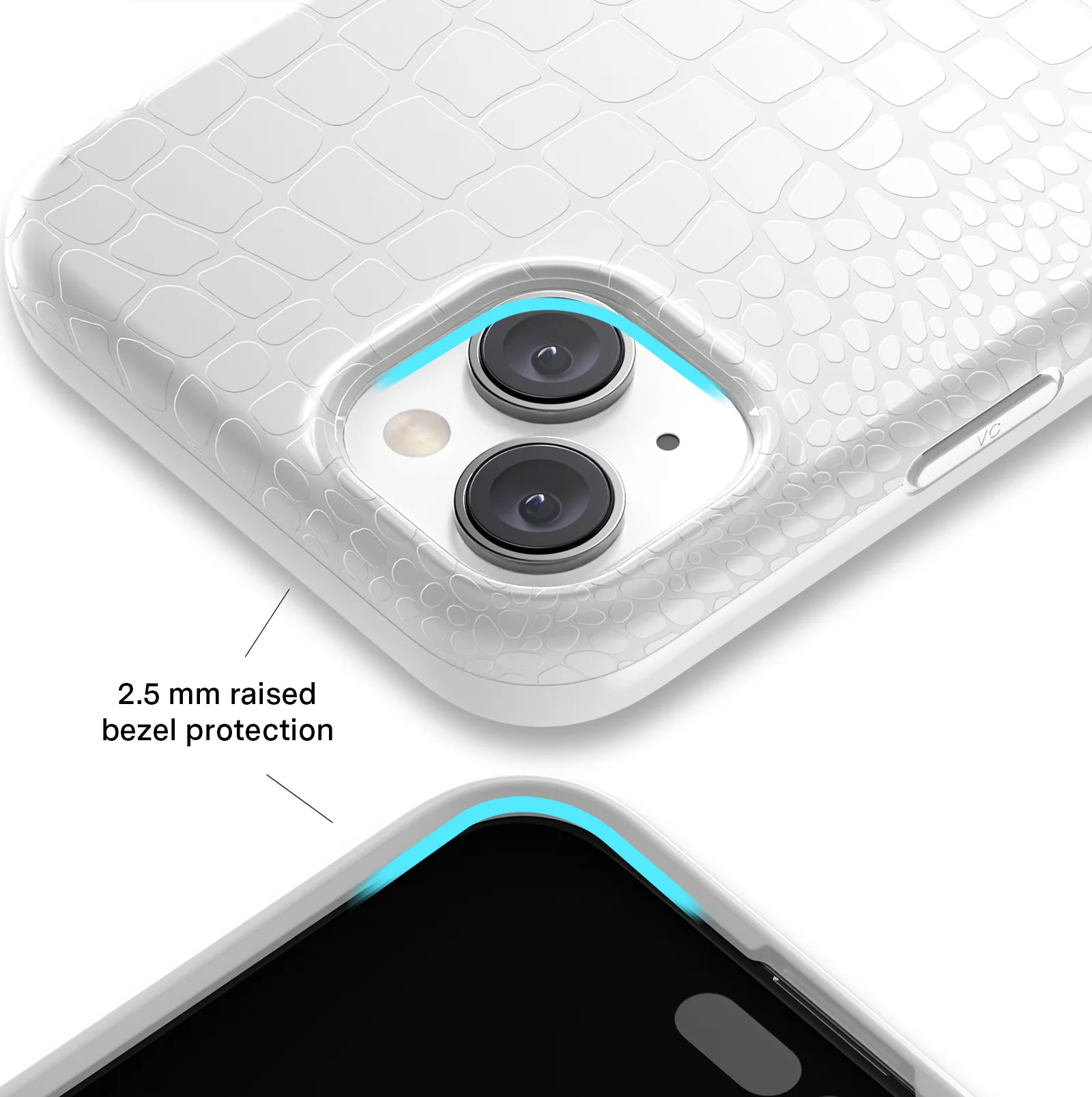 White Croc iPhone Case - Image 99