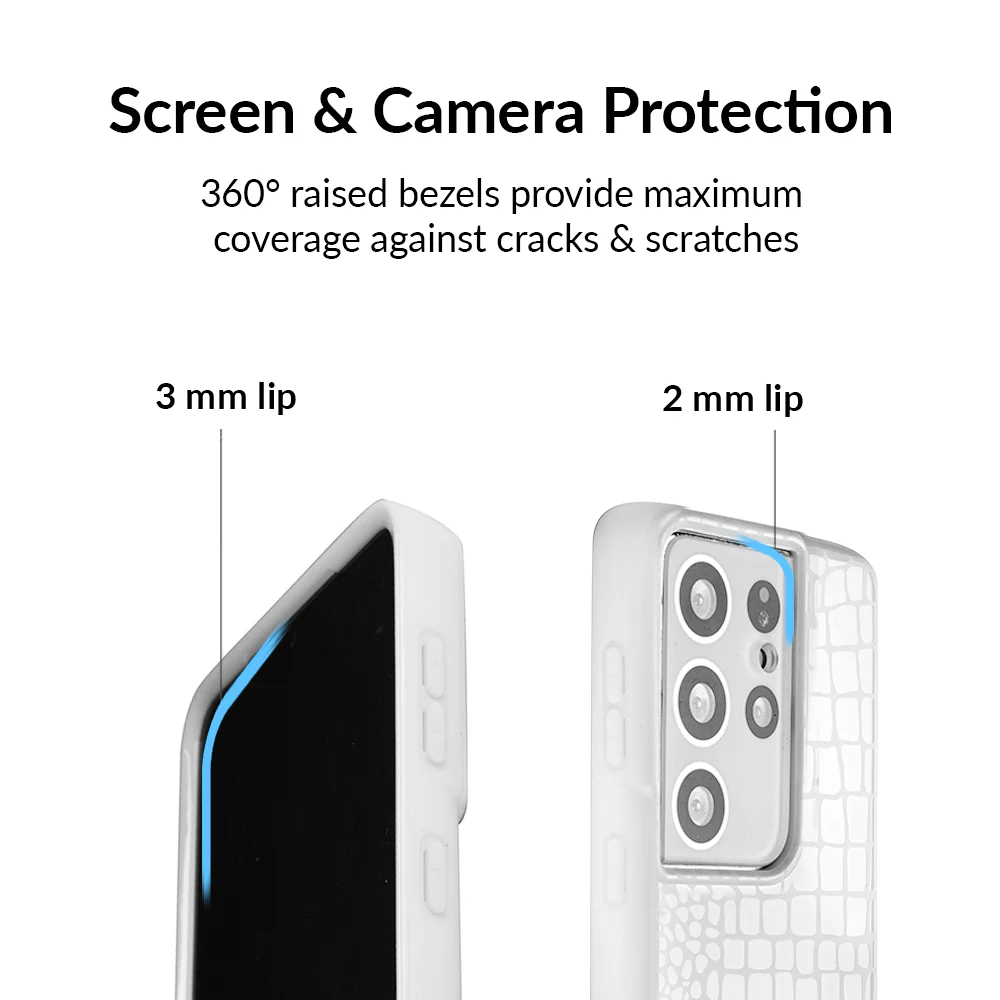White Croc Samsung Case - Image 16