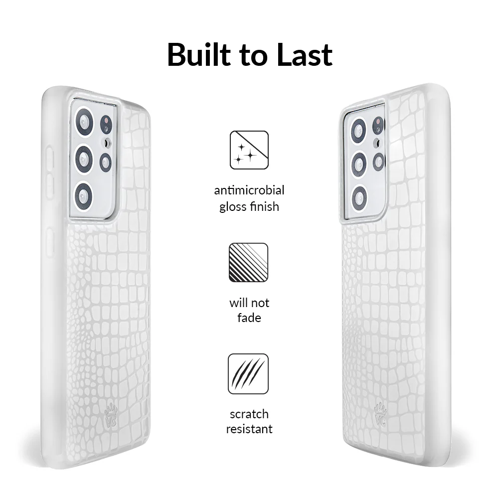 White Croc Samsung Case - Image 17