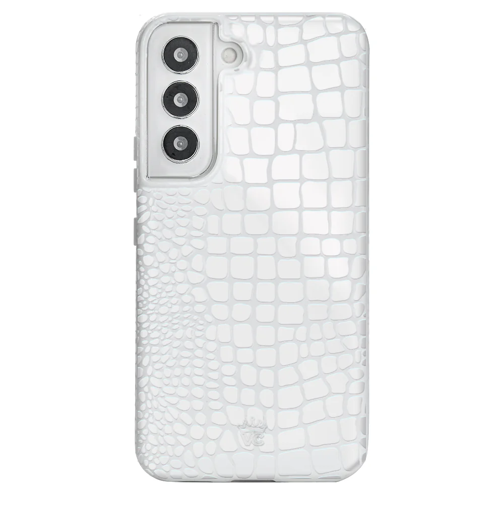 White Croc Samsung Case - Image 26