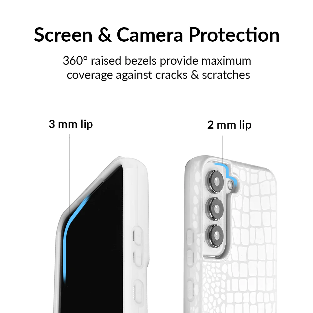 White Croc Samsung Case - Image 28