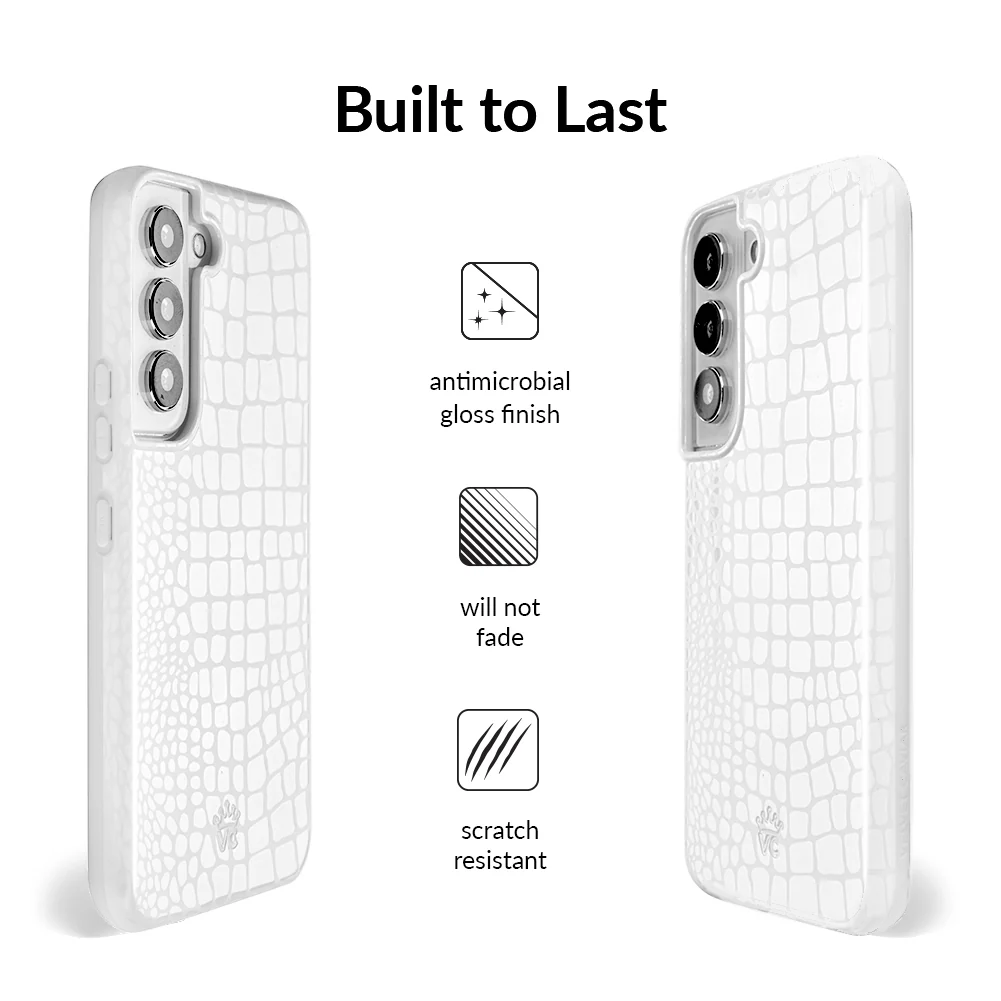White Croc Samsung Case - Image 29