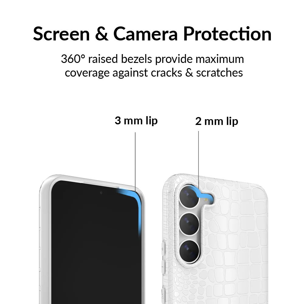 White Croc Samsung Case - Image 47